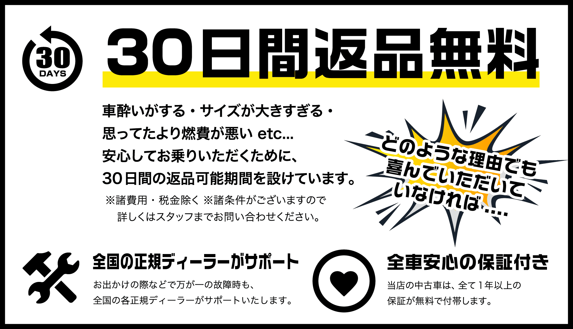当社が多くのお客様に選ばれる3つの理由。